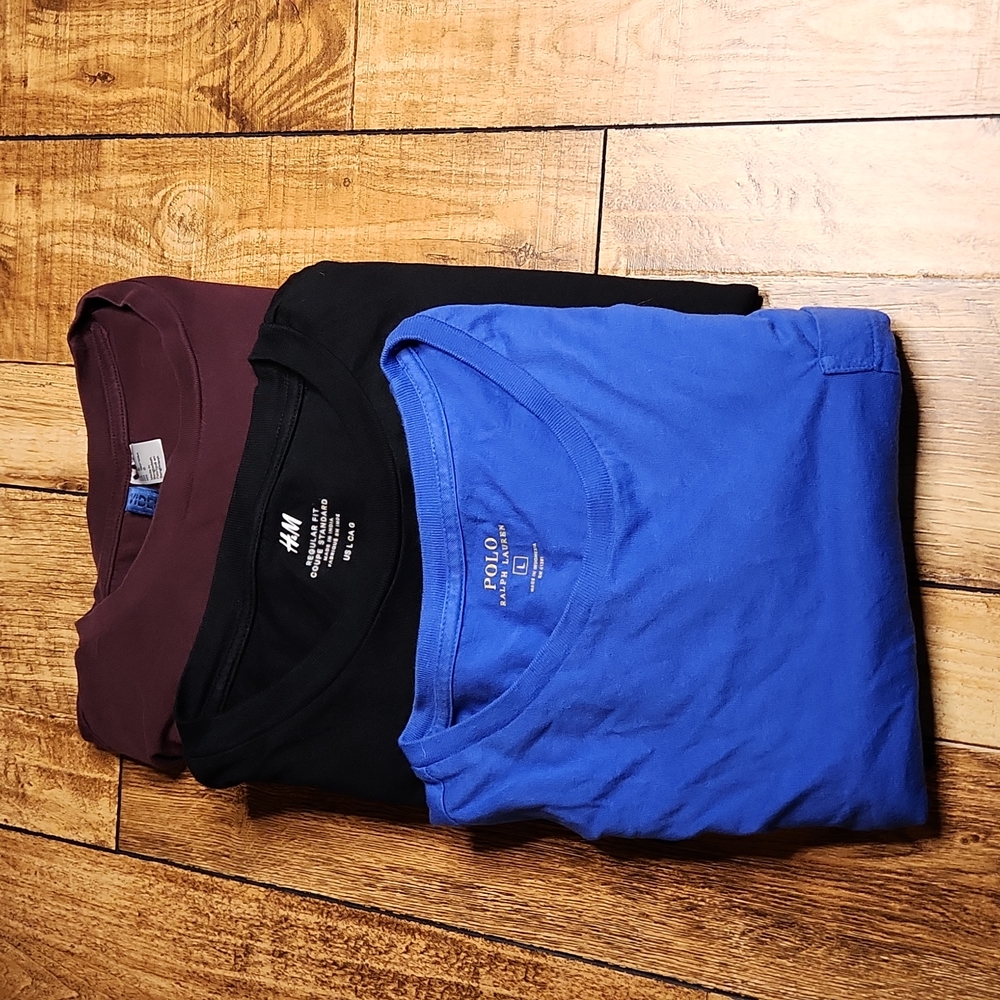 men's t-shirts bundle of 3 size L/G